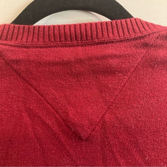 TOMMY HILFIGER SZ L Argyle 100% Cotton Preppy Academia Style Sweater - Picture 10 of 10
